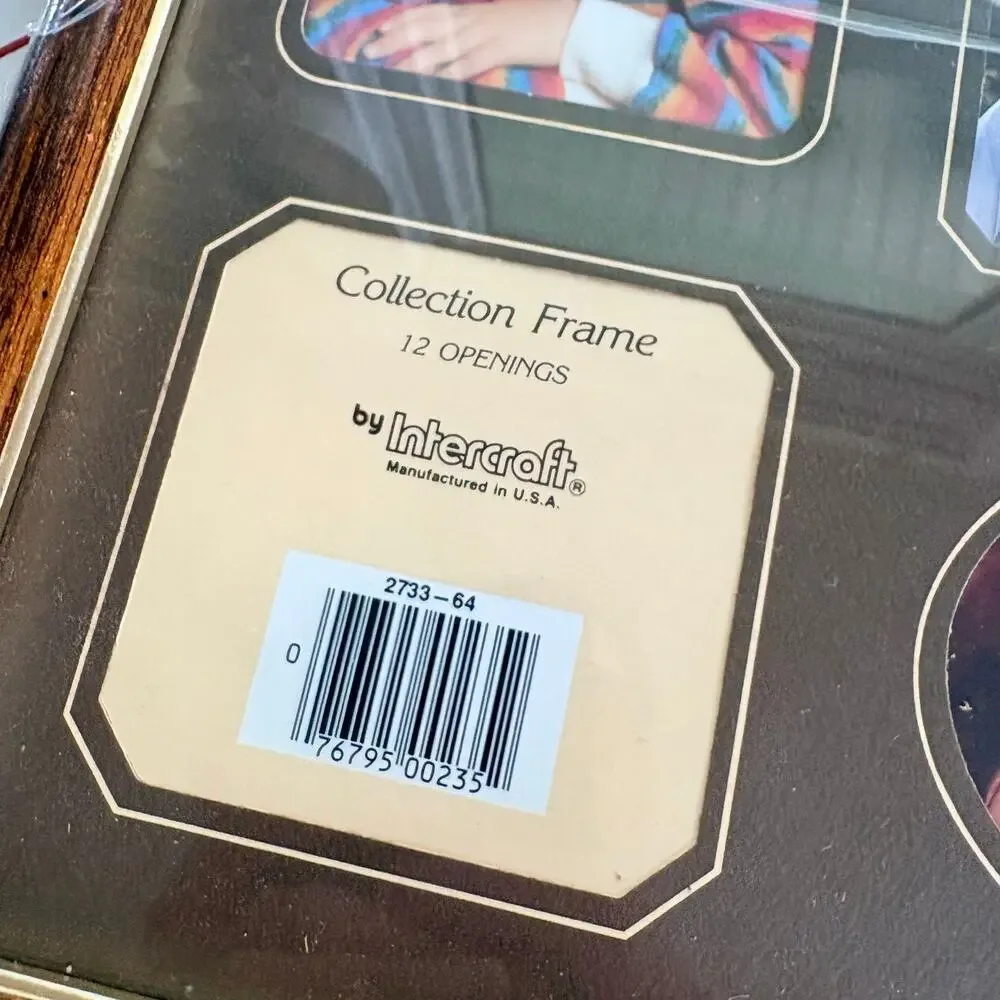 Vintage Intercraft 12 Opening Collage Picture Frame